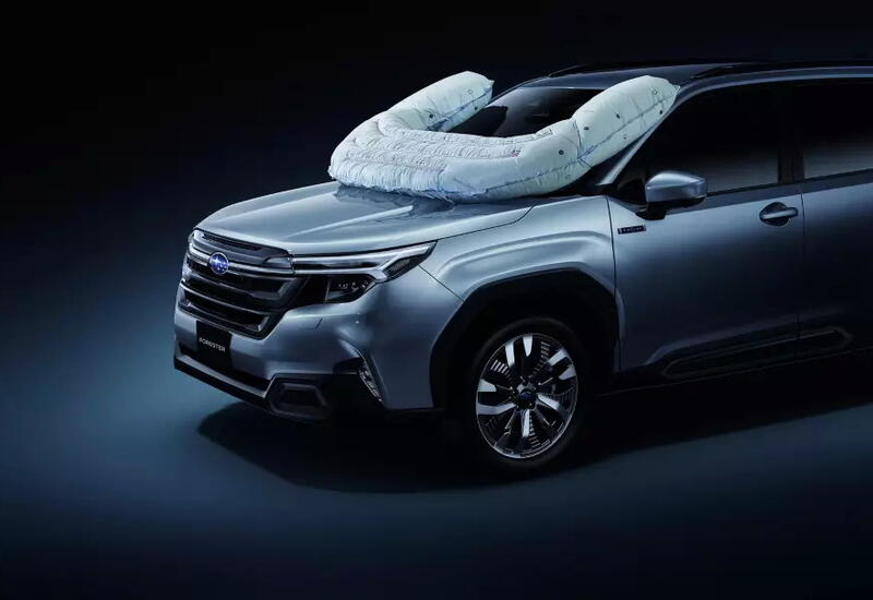 Subaru разработала подушку безопасности для велосипедистов